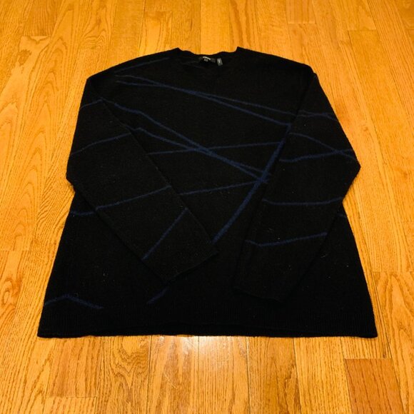 Theory Sweater Mens Large Pullover  Wool Cashmere Crew Neck - Picture 2 of 16